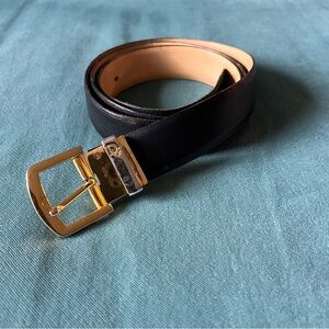 Christian Dior Black Leather Belt
